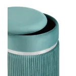 Миранда с ящиком серебро велюр светло-бирюзовый от ImperiumLoft