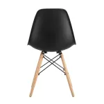 DSW черный, литой полипропилен, стальной каркас, массив бука от ImperiumLoft