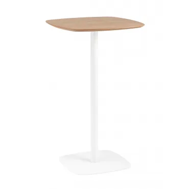 Стол барный Form 60*60 светлое дерево/белый