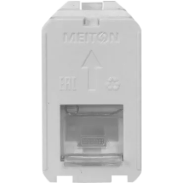 Розетка интернет RG45 5 CAT 1 модульная MEITON A4279C5E Розетка интернет RG45 5 CAT 1 модульная MEITON A4279C5E