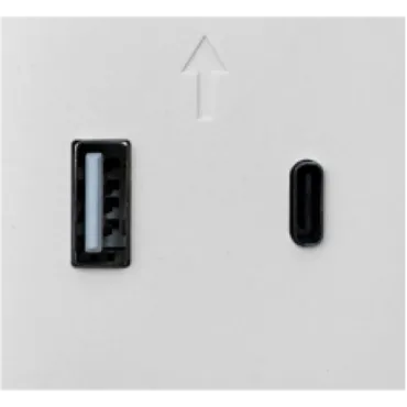 Модульная розетка usb+type C (2 модуля) MEITON A4287C2 Модульная розетка usb+type C (2 модуля) MEITON A4287C2