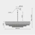 Подвесная люстра MODELUX ML.7092.1000 GD от ImperiumLoft