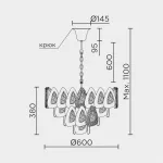 Подвесная люстра MODELUX ML.6775.600 GD от ImperiumLoft