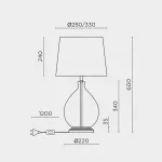 Настольный светильник MODELUX ML.6111.01TL BK от ImperiumLoft