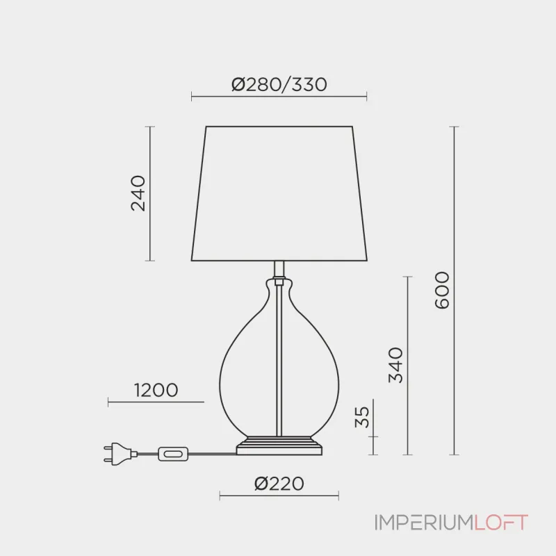 Настольный светильник MODELUX ML.6111.01TL BK от ImperiumLoft