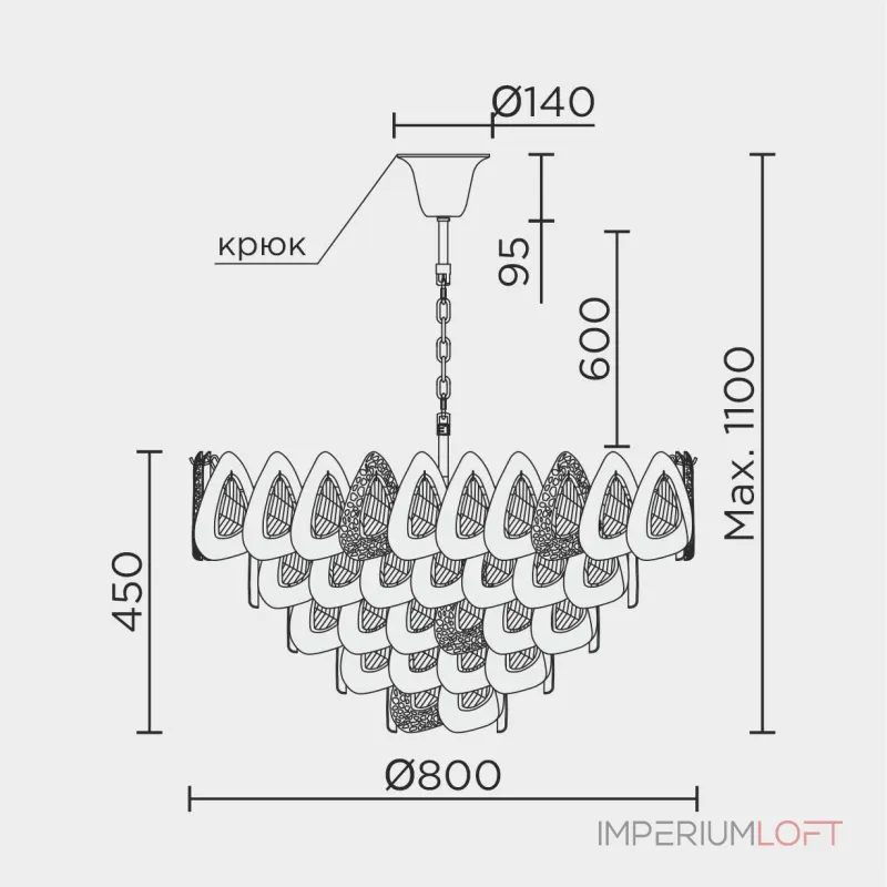 Подвесная люстра MODELUX ML.6775.800 GD от ImperiumLoft Подвесная люстра MODELUX ML.6775.800 GD от ImperiumLoft