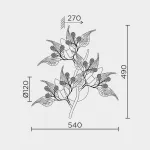 Настенный светильник MODELUX premium ML.6808.450P GD от ImperiumLoft