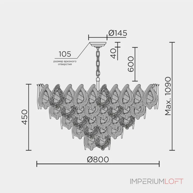 Подвесная люстра MODELUX ML.6197.800 GD от ImperiumLoft Подвесная люстра MODELUX ML.6197.800 GD от ImperiumLoft