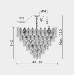 Подвесная люстра MODELUX ML.6228.1000 GD от ImperiumLoft