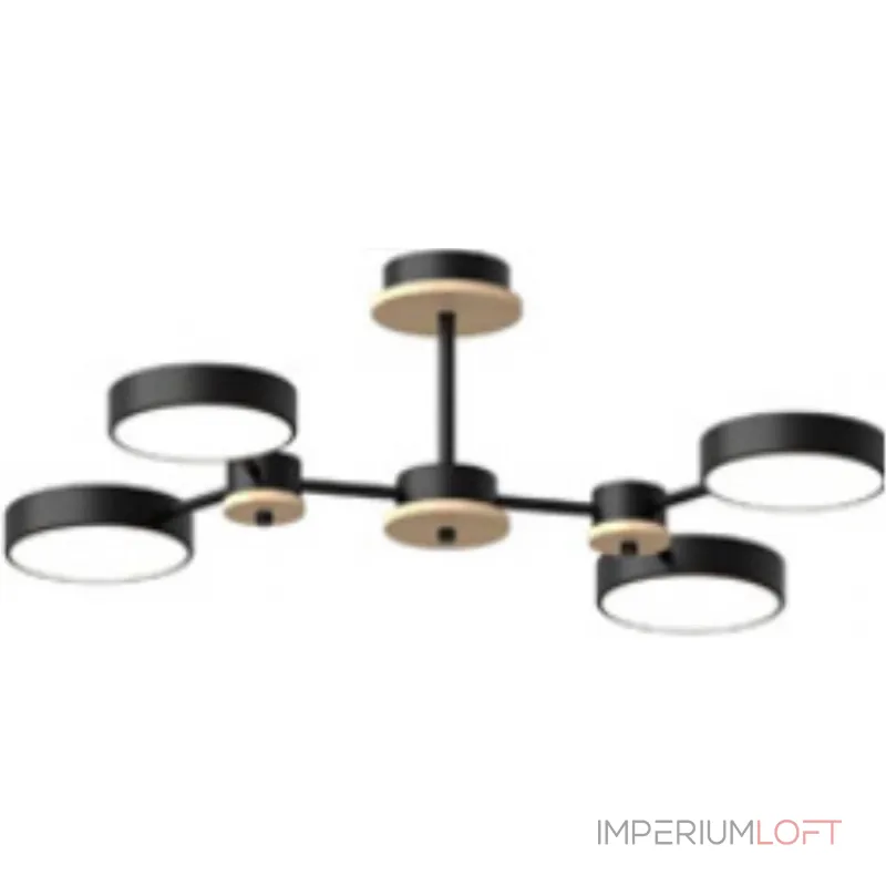 Потолочный cветильник LED4U L3215-630 BK от ImperiumLoft Потолочный cветильник LED4U L3215-630 BK от ImperiumLoft