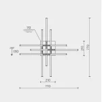 Потолочный светильник MODELIGHT MDL.9376.700CL BK от ImperiumLoft