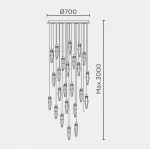 Подвесная люстра MODELUX ML.89180.25 BS от ImperiumLoft