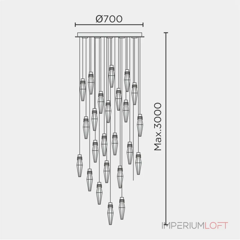 Подвесная люстра MODELUX ML.89180.25 BS от ImperiumLoft Подвесная люстра MODELUX ML.89180.25 BS от ImperiumLoft