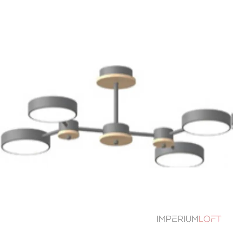 Потолочный cветильник LED4U L3215-630 GR от ImperiumLoft Потолочный cветильник LED4U L3215-630 GR от ImperiumLoft