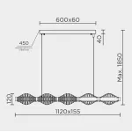 Подвесная люстра MODELUX ML.785.1120 CP от ImperiumLoft