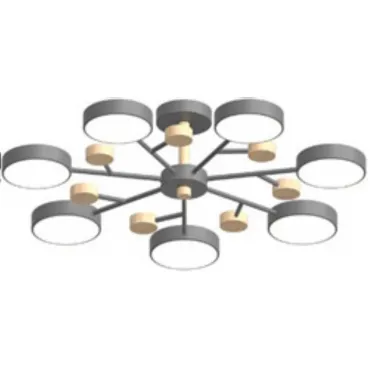 Потолочный cветильник LED4U L3205-800 GR Потолочный cветильник LED4U L3205-800 GR