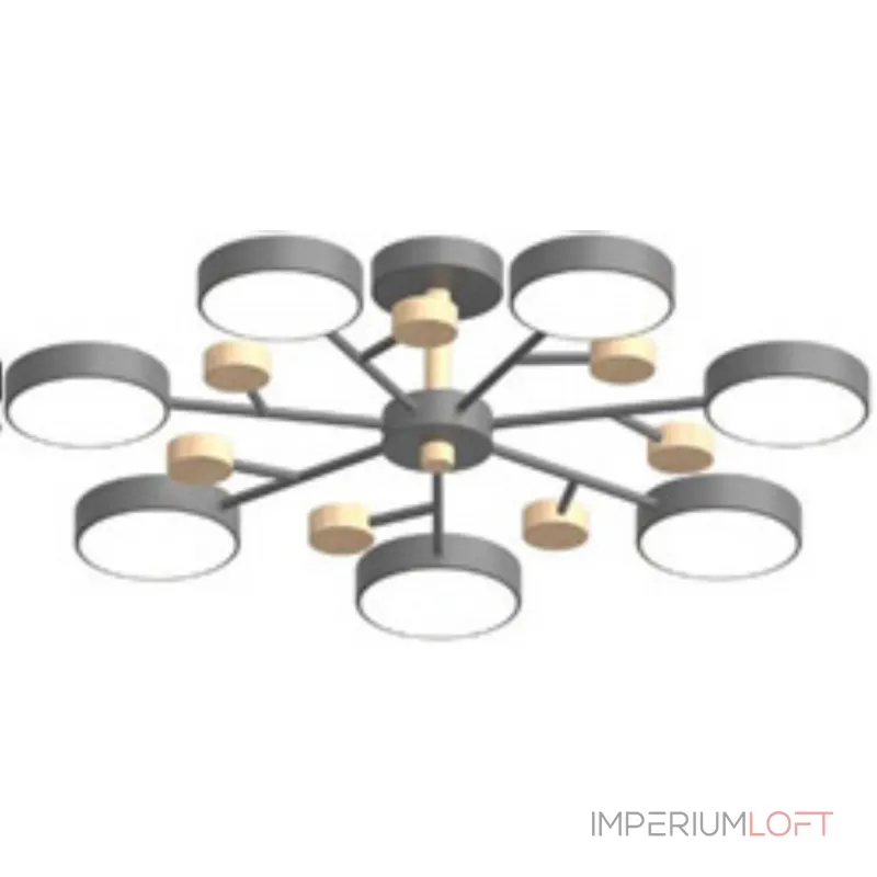Потолочный cветильник LED4U L3205-800 GR от ImperiumLoft Потолочный cветильник LED4U L3205-800 GR от ImperiumLoft
