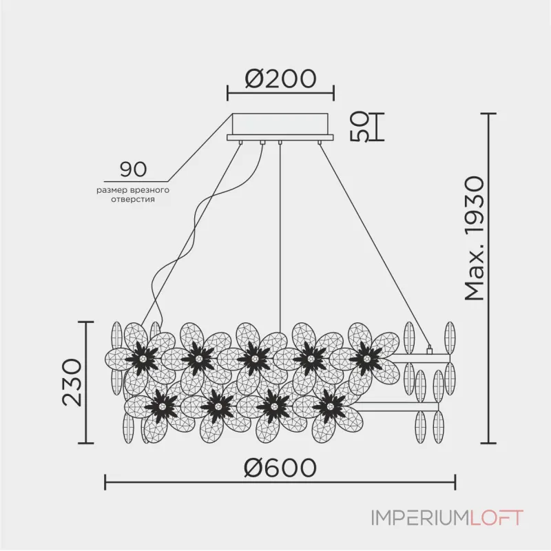 Подвесная люстра MODELUX ML.9520.600 GD от ImperiumLoft Подвесная люстра MODELUX ML.9520.600 GD от ImperiumLoft