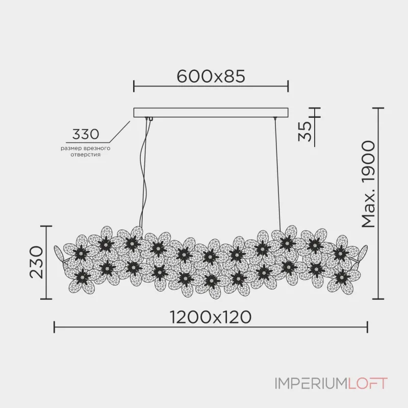 Подвесная люстра MODELUX ML.9520.1200 GD от ImperiumLoft Подвесная люстра MODELUX ML.9520.1200 GD от ImperiumLoft