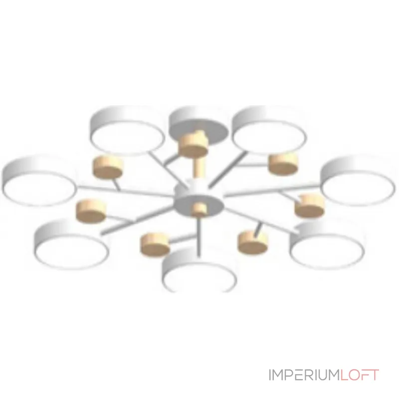 Потолочный cветильник LED4U L3205-800 WH от ImperiumLoft Потолочный cветильник LED4U L3205-800 WH от ImperiumLoft