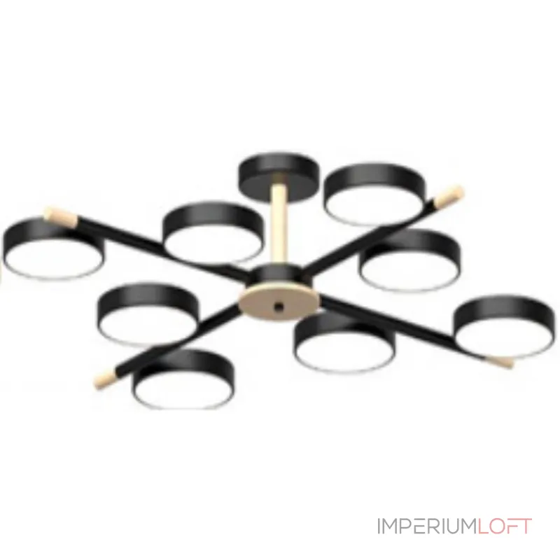 Потолочный cветильник LED4U L3209-860 BK от ImperiumLoft Потолочный cветильник LED4U L3209-860 BK от ImperiumLoft