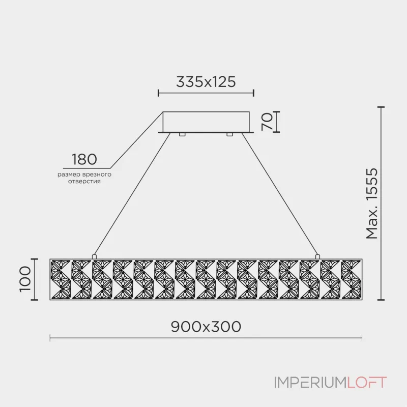 Подвесная люстра MODELUX ML.335.900.300 GD от ImperiumLoft Подвесная люстра MODELUX ML.335.900.300 GD от ImperiumLoft