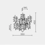 Настенный светильник MODESTYLE MS.2109.350 SL от ImperiumLoft