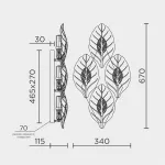 Настенный светильник MODESTYLE MS.250.04 GD от ImperiumLoft