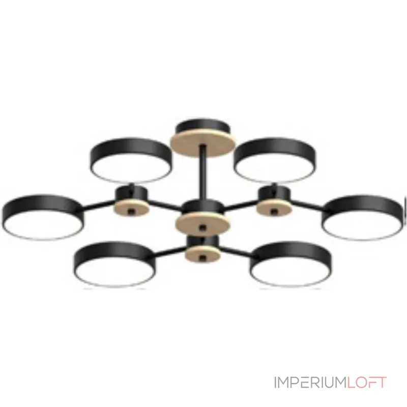 Потолочный cветильник LED4U L3216-730 BK от ImperiumLoft Потолочный cветильник LED4U L3216-730 BK от ImperiumLoft