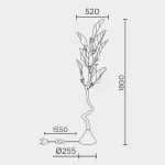 Напольный светильник MODELUX premium ML.6800.08FLP от ImperiumLoft