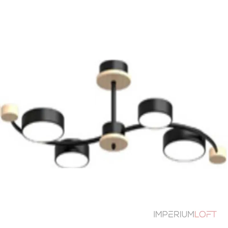 Потолочный cветильник LED4U L3206-800 BK от ImperiumLoft Потолочный cветильник LED4U L3206-800 BK от ImperiumLoft