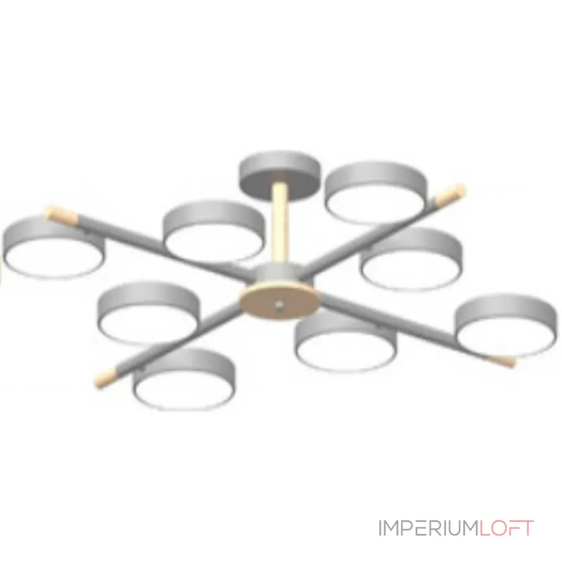 Потолочный cветильник LED4U L3209-860 GR от ImperiumLoft Потолочный cветильник LED4U L3209-860 GR от ImperiumLoft