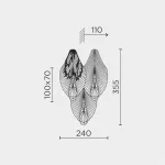 Настенный светильник MODELUX ML.6228.330 GD от ImperiumLoft