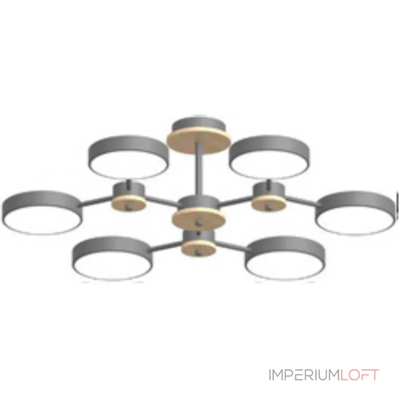 Потолочный cветильник LED4U L3216-730 GR от ImperiumLoft Потолочный cветильник LED4U L3216-730 GR от ImperiumLoft