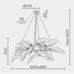 Подвесная люстра MODELUX premium ML.6800.12P от ImperiumLoft