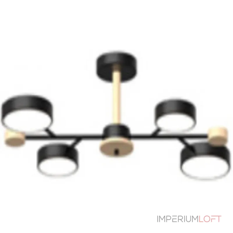 Потолочный cветильник LED4U L3213-670 BK от ImperiumLoft Потолочный cветильник LED4U L3213-670 BK от ImperiumLoft