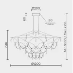 Подвесная люстра MODELUX premium ML.5602.1200P BS от ImperiumLoft