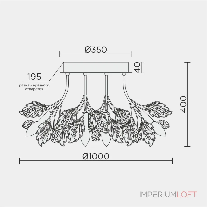Потолочная люстра MODELUX ML.6869.1000 GD от ImperiumLoft Потолочная люстра MODELUX ML.6869.1000 GD от ImperiumLoft