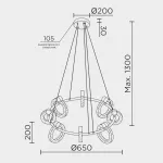 Подвесной светильник MODELUX ML.1865.650 CR от ImperiumLoft
