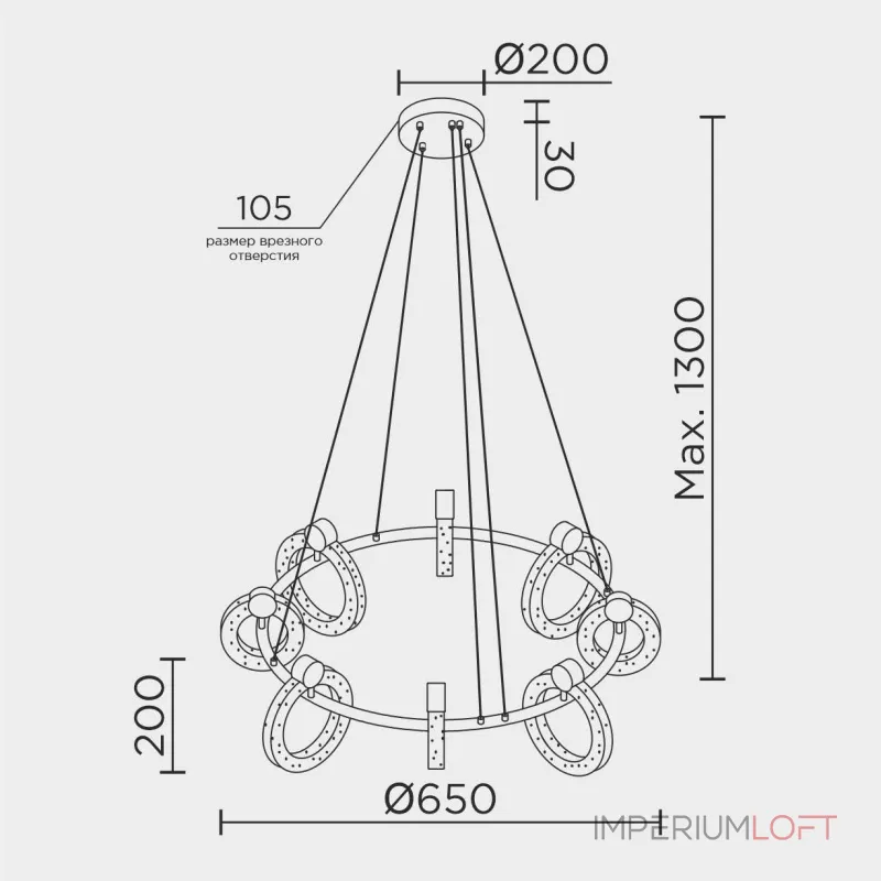 Подвесной светильник MODELUX ML.1865.650 CR от ImperiumLoft Подвесной светильник MODELUX ML.1865.650 CR от ImperiumLoft