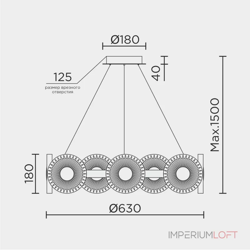 Подвесная люстра MODESTYLE MS.1831.12 AB от ImperiumLoft Подвесная люстра MODESTYLE MS.1831.12 AB от ImperiumLoft