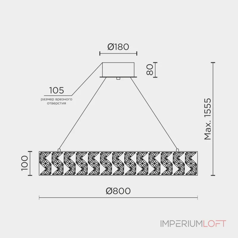 Подвесная люстра MODELUX ML.335.800 CR от ImperiumLoft Подвесная люстра MODELUX ML.335.800 CR от ImperiumLoft