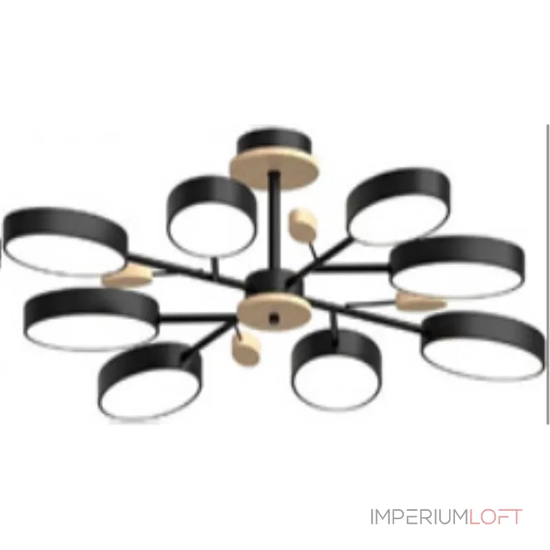 Потолочный cветильник LED4U L3221-850 BK от ImperiumLoft Потолочный cветильник LED4U L3221-850 BK от ImperiumLoft