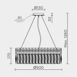 Подвесная люстра MODELUX ML.7084.500 GD от ImperiumLoft