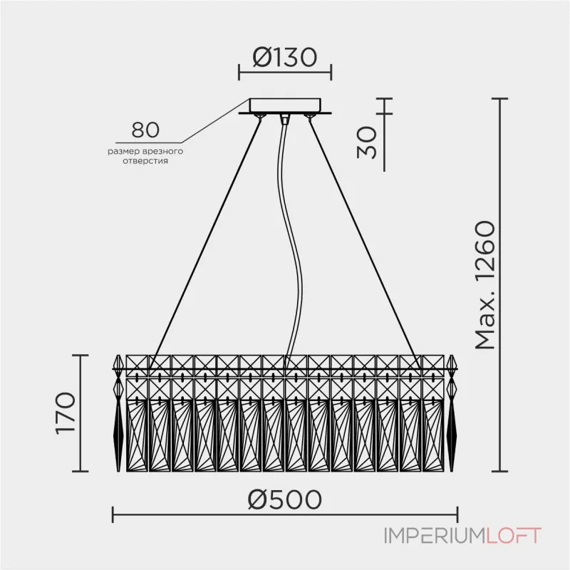 Подвесная люстра MODELUX ML.7084.500 GD от ImperiumLoft Подвесная люстра MODELUX ML.7084.500 GD от ImperiumLoft