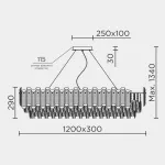 Подвесная люстра MODELUX ML.7088.1200L CR от ImperiumLoft
