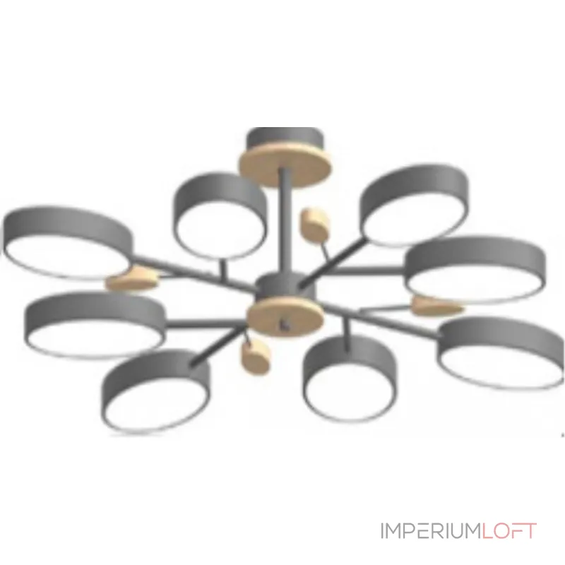 Потолочный cветильник LED4U L3221-850 GR от ImperiumLoft Потолочный cветильник LED4U L3221-850 GR от ImperiumLoft