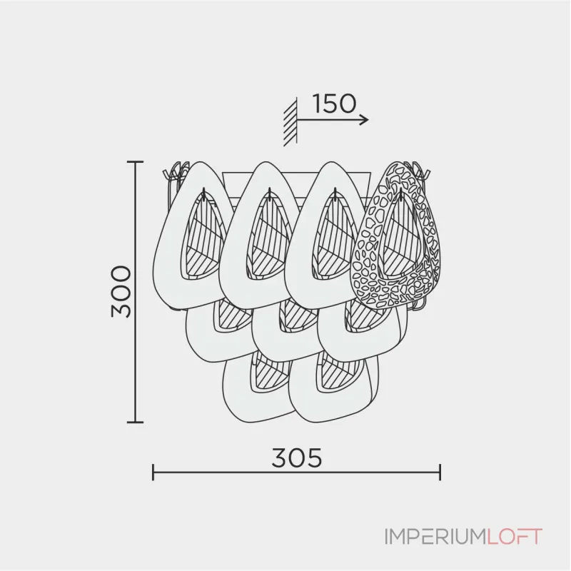 Настенный светильник MODELUX ML.6775.305 GD от ImperiumLoft