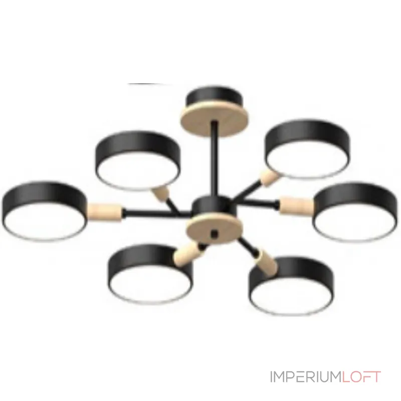 Потолочный cветильник LED4U L3218-740 BK от ImperiumLoft Потолочный cветильник LED4U L3218-740 BK от ImperiumLoft