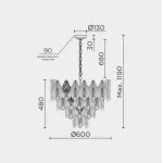 Подвесная люстра MODELUX ML.6228.600 GD от ImperiumLoft
